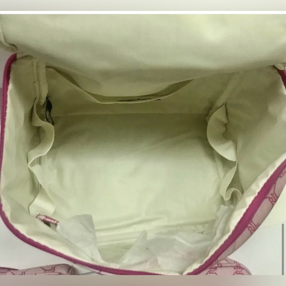 Three New Lauren Ralph Lauren Pink Cosmetic Bags iPhone Bag Signature RL Print - Picture 15 of 16